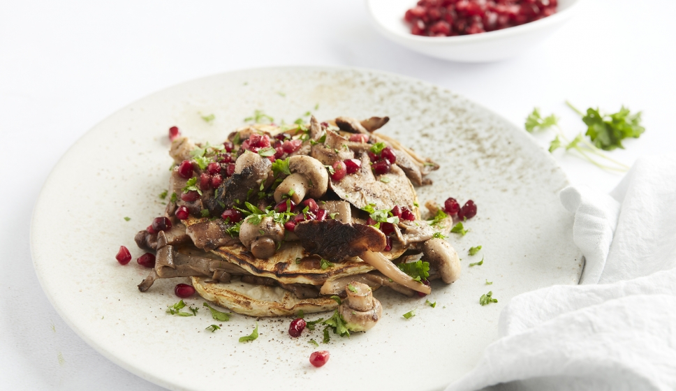 Wild Mushrooms on Toast of Roasted Celeriac